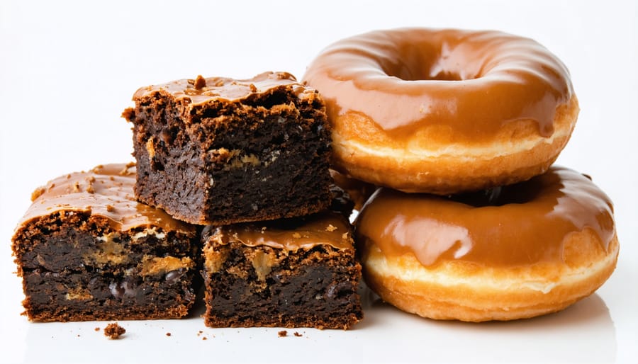 Different American treats infused with CBD, including brownies and donuts