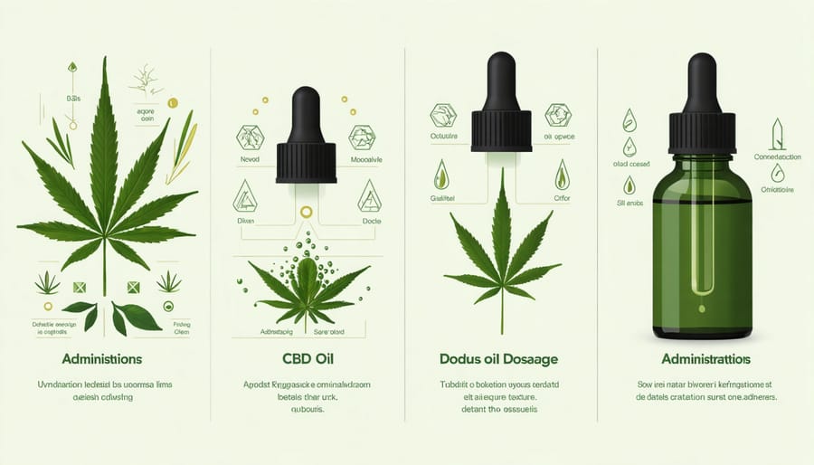 Visual guide to CBD oil dosage and various methods of consumption